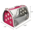 thumbnail image 3 of Small Pet Carrier for Small Dogs and Cats - Waterproof Soft Pet Travel Bag with Meshed Window - TSA Approved Pet Carrier for Cat Travel Bag - 7.9 x 13.8 x 7.9 Inch - Fuschia, 3 of 8