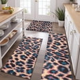 thumbnail image 2 of Leopard Print Pattern Kitchen Rugs Sets Of 3,Kitchen Runner Rugs Non Skid Washable,Decorative Kitchen Floor Mats for Kitchen,Sink,Laundry,17"x30"+ 17"x47" + 17"x59", 2 of 6