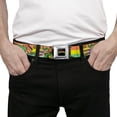 thumbnail image 3 of Nickelodeon Belt, Seatbelt Buckle Belt, Ninja Turtles Pose 84 Pizza Verbiage, Youth 22 to 32 Inches, 3 of 9