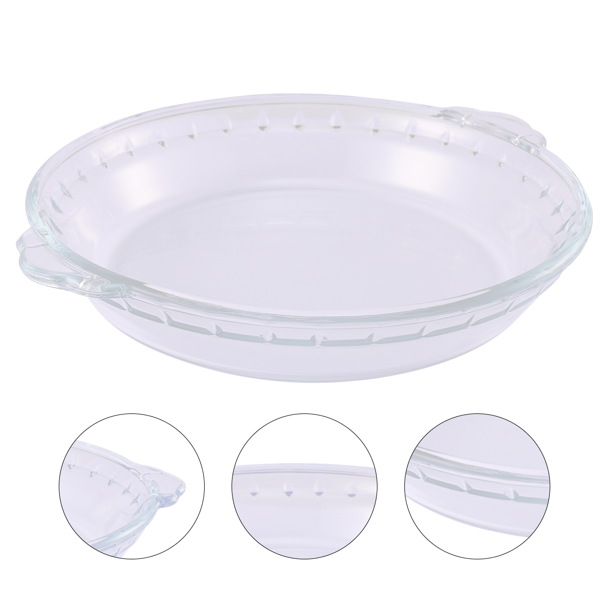 Assiette En Verre Transparent Pour Four Et Micro-ondes – Idéale Pour Cuisiner Et Servir