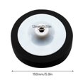 thumbnail image 2 of 1PCS Voiture Waxing Éponge Blanc Dur Composé Plaque de Vis de Roue, 6 Pouces, 2 of 5