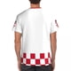 thumbnail image 3 of Camiseta con estampado 3d de la bandera de Croacia para hombre y mujer, pantalón corto informal de verano, ropa de calle Harajuku, camiseta de fútbol, 3 of 3