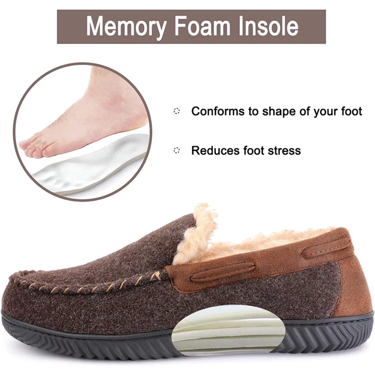 Rockdove men's hearthfire memory foam moc slipper cheap