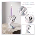 thumbnail image 2 of 2026 New Drippy Ghost Pedestal, 7.1 Inch Candle Holder for 3-wick, Candle Holder for Halloween Fall Decor Indoor, Unique Christmas Halloween Decorations Ghost Halloween Decorations Indoor, 2Pack, 2 of 8