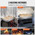 thumbnail image 5 of VEVOR Maple Syrup Evaporator Pan, 47 Gallon, 683 Cups of 8.8oz Maple Syrup, Flat Evaporator Pan with Thermometer, 1 Valve and 3 Heating Methods, Stainless Steel Maple Syrup Pan for Home, Outdoor, 5 of 9