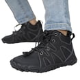 thumbnail image 3 of NOKIO Children'S Cozy Lace-Up Boots Children'S Warm Suede Boots Kids Faux Fur Lined Boots Girls Casual Winter Boots Girls And Boys Casual Shoes Mesh Soft Sole Breathable Sports Short Boots, 3 of 7
