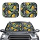 thumbnail image 2 of Balery Hand Drawn Citrus Fruits Elegant Lemons Parasol para parabrisas de coche de 2 piezas | Parasol plegable para parabrisas delantero de coche para la mayoría de sedanes-Small, 2 of 6