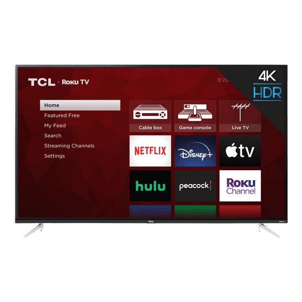 Tcl 65s423 65 4k Uhd Hdr Smart Roku Led Tv Walmart Com Walmart Com