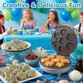 thumbnail image 2 of Waffle Wow Sea Creature Mini Waffle Maker- Create 7 Different Ocean Animal Shapes in Minutes, Make Breakfast Fun and Cool for Kids & Adults w Novelty Aquatic Pancakes- Electric Non-Stick Waffler Iron, 2 of 6