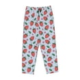 thumbnail image 4 of Naloa Strawberries Print Women’s Ultra-Soft Comfy Pajama Lounge Pants with Pockets & Drawstring, 4 of 8