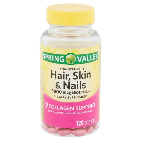 Spring Valley Extra Strength Hair Skin Nails Collagen Support