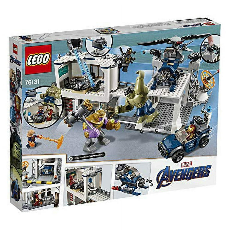  LEGO Marvel Avengers Compound Battle 76131 Building Set  Includes Toy Car, Helicopter, and Popular Avengers Characters Iron Man,  Thanos and More (699 Pieces) : Toys & Games
