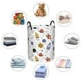 thumbnail image 3 of Lsque Rocket Planets pattern Laundry Hamper Basket, Tall Woven Rope Hamper Basket for Clothes, Lightweight Storage Basket, Collapsible Waterproof-Small, 3 of 8