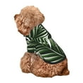 thumbnail image 5 of Honeii Tropical Palm Leaves1 Print Small Dog Hoodies Pet Hooded Sweatshirts Fall Winter Puppy Cat Sweaters Warm Clothes for Small Dogs Outfits Costume-X-Large, 5 of 7