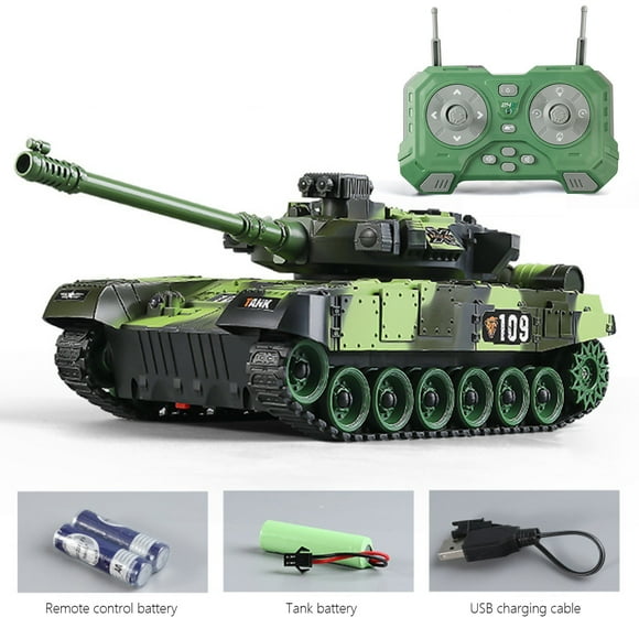 Zonao Voiture RC 1:18 Jouet, Voiture Télécommandée Jouet, Voiture de l'Armée à 9 Canaux avec Lumières à Effet Sons Réalistes Excellent Cadeau Jouet pour Enfants