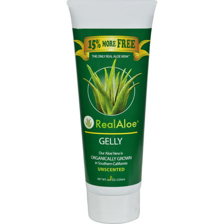 Real Aloe Aloe Vera Gelly - Tube - 6.8 oz (Best Aloe Vera Gel For Hair And Skin)