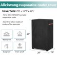 thumbnail image 2 of AIickwang Cubierta de enfriador de aire evaporativo portátil para exteriores, cubierta de enfriador de pantano impermeable resistente 600D, negro, 2 of 5