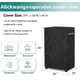 thumbnail image 2 of AIickwang Cubierta de enfriador de aire evaporativo portátil para exteriores, cubierta de enfriador de pantano impermeable resistente 600D, negro, 2 of 5