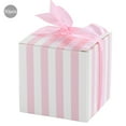 thumbnail image 3 of Caja de regalo de recuerdo de 50 Uds., cajas de dulces para boda, fiesta de cumpleaños, caja de regalo de recuerdo de graduación (5,5 cm, cinturón rosa a rayas blancas y rosas), 3 of 5