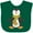 Green, variant on Inktastic Cute Penguin, Little Penguin, Penguin with Scarf Boys or Girls Baby Bib