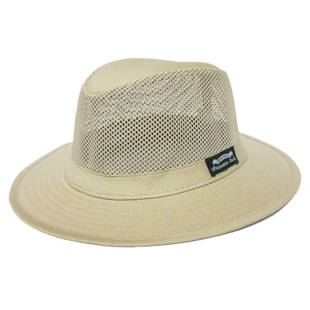 hat panama jack safari mesh khaki xl