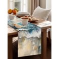 thumbnail image 3 of Watercolor Ocean Waves Beach Table Runner 13x70in Non-Slip Cotton Linen Table Runners, Abstract Seaside Cloudy Sky Dresser Scarves TableRunner for Dinner Kitchen Dining Wedding Party, 3 of 9