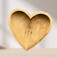 thumbnail image 4 of Heart Shaped Wooden Bowl with 12 Inspirational Cards | Handmade Religious Gift for Christians | Unique Congregation Present | Solid Wood | 10.5x10.5x2 in | Gift Box Included, 4 of 9
