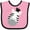 Pink and Black, variant on Inktastic Zebra Boys or Girls Baby Bib