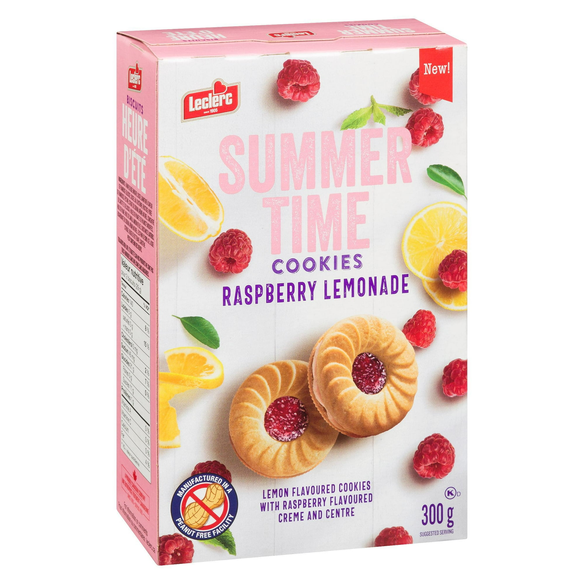 Heure D'ete Limonade a la Framboise Biscuits Leclerc