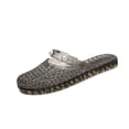 thumbnail image 2 of longantii Jelly Sandals for Women Mary Jane Glitter Jelly Mules Cutout Slip On Closed Toe Jellies Shoes Summer Beach Slippers Transparent Open Toe Waterproof Slide, 2 of 9