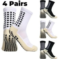 SPOKKI Men’s Soccer Socks, 4 Pairs Anti slip Sports Socks, Grip Basketball Yoga Football Socks