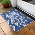 thumbnail image 6 of Addison Rugs Chantille Indoor/Outdoor Transitional Diamonds Navy Washable Rectangle Rug, 1'8" x 2'6", 6 of 6