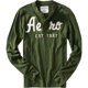 thumbnail image 1 of Aeropostale Mens Est 1987 Henley Shirt, Verde, X-Large, 1 of 1