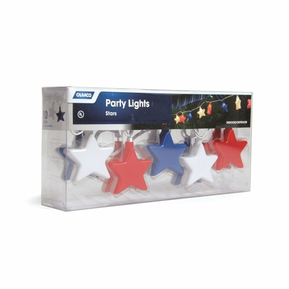 Camco 42656 Party Lights for RV Awnings, Patriotic Stars - image 2 of 8