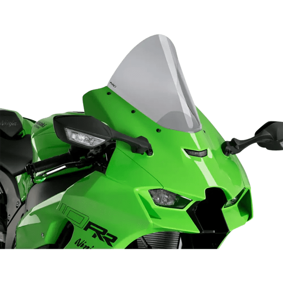 PUIG HI-TECH PARTS Race Windscreen - 12-1/2" - Smoke - Ninja ZX-10R 20540H