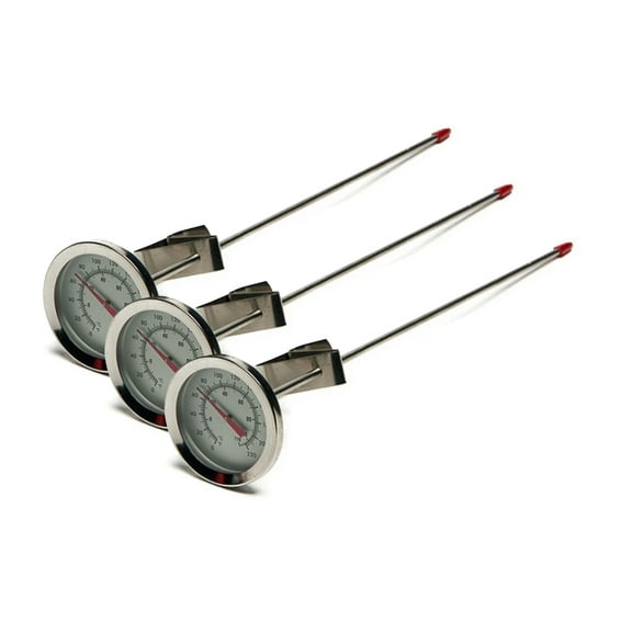 12" SS Dial Thermometer Homebrewing Brew Kettle Brew Pot, Pack of 3