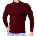 thumbnail image 3 of JDEFEG Pack Of Turtle Neck Top for Men Mens Fashion Cotton T Shirt Sports Ffitness Outdoor Solid T Shirt Tight Long Sleeve Shirt Space Apparel Cotton Rd2 M, 3 of 6