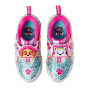 Paw Patrol Toddler Girls Light Up Athletic Sneakers, Sizes 7-12