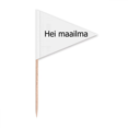 thumbnail image 1 of Hello World Finnish Art Deco  Fashion Toothpick Triangle Cupcake Toppers Flag, 1 of 3