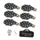 thumbnail image 2 of 6 cadenas de nieve reutilizables para neumáticos, de supervivencia, para caminos embarrados, antideslizantes, para 165-275 Negro, 2 of 8