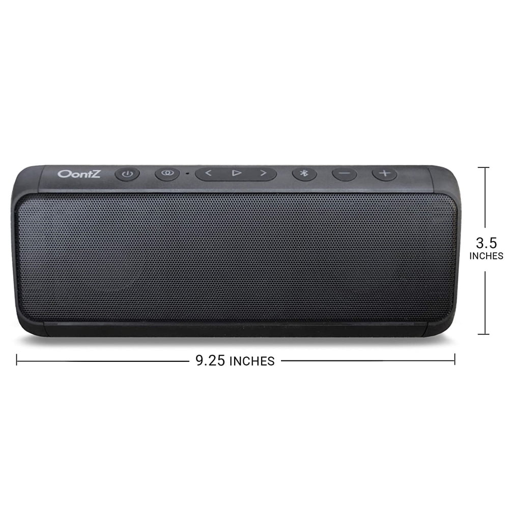 OontZ Pro Waterproof Portable Bluetooth Speaker, Black