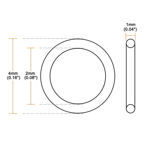 O ring 4mm hot sale x 1mm