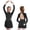 Black, variant on iiniim Kids Girls Shiny Rhinestones Long Sleeve Mesh Splice Figure Ice Skating Leotard Dress A Purple 14