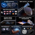 thumbnail image 4 of Smart AI Camera Glasses with 8MP Video Recording & Photo, Touch Control, Hands-Free Calls & Music, 160+ Languages Real-Time Translation, Wearable for Travel Outdoor, UV Protection, Multifunctional, 4 of 9