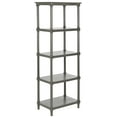 thumbnail image 2 of SAFAVIEH Odessa Nautical Solid Traditional 5 Tier Bookcase, Grey, 2 of 5