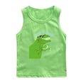 thumbnail image 3 of Penkiiy Trendy Dinosaur Graphic Sleeveless Tops for Boys 1-12Y - Summer Tank & Casual Wear, 3 of 3