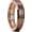 Brown, variant on Men's Groove Wedding Band - 8mm Black Tungsten Carbide Ring Gold Grooved Center Brushed Finish Beveled Edge Comfort Fit Size 10