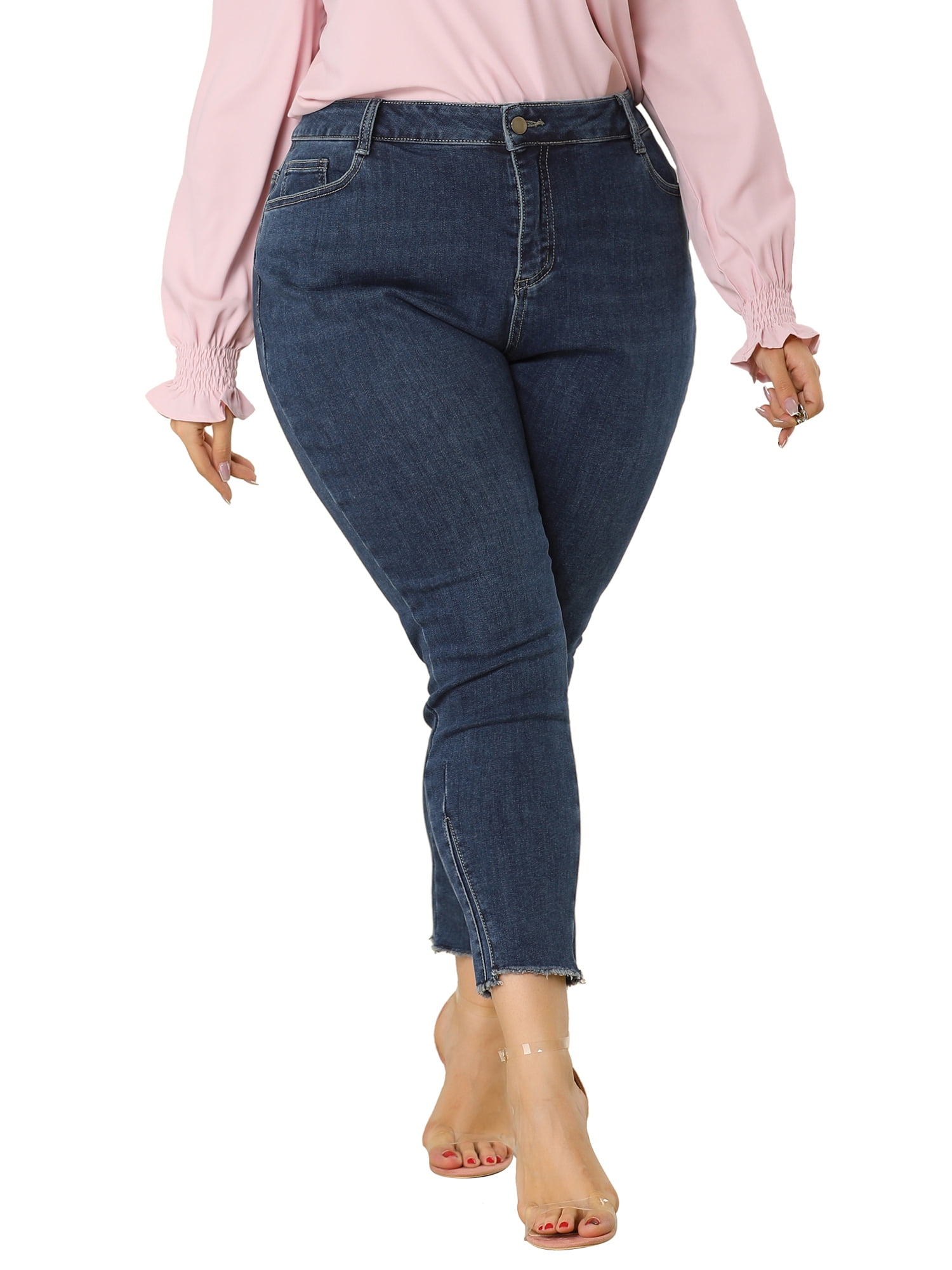 Unique Bargains Women's Plus Size Slash 