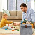 thumbnail image 3 of 6Pcs Storage Cubes Felt Fabric Cube Storage Bins 9 x 9 x 10inch Collapsible Storage Bins with Hanging Ring 12L Foldable Cube Baskets Nursery Cubby Storage Baskets Box, 3 of 8