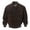 Dark Brown, variant on Men's Baseball Leather Jacket Vintage bomber Suede Jackets (S, Brown)